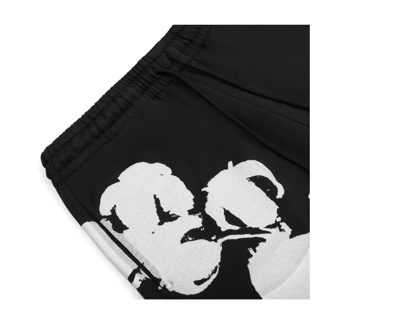 Denim Tears Biggie Cotton Wreath Sweat Shorts Black