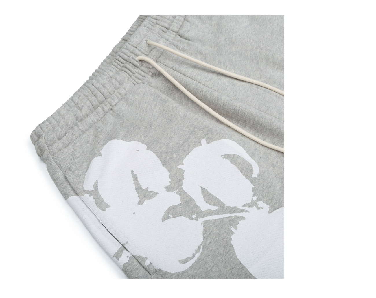 Denim Tears Biggie Cotton Wreath Sweat Shorts Grey