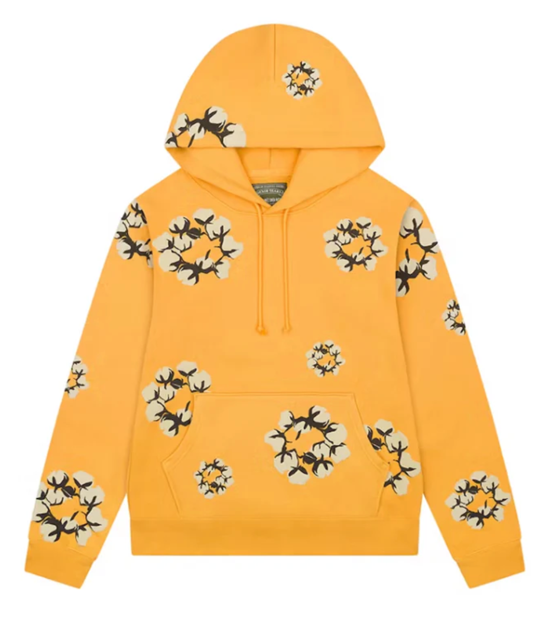 Denim Tears x CPFM Cactus Tears Wreath Hoodie Yellow