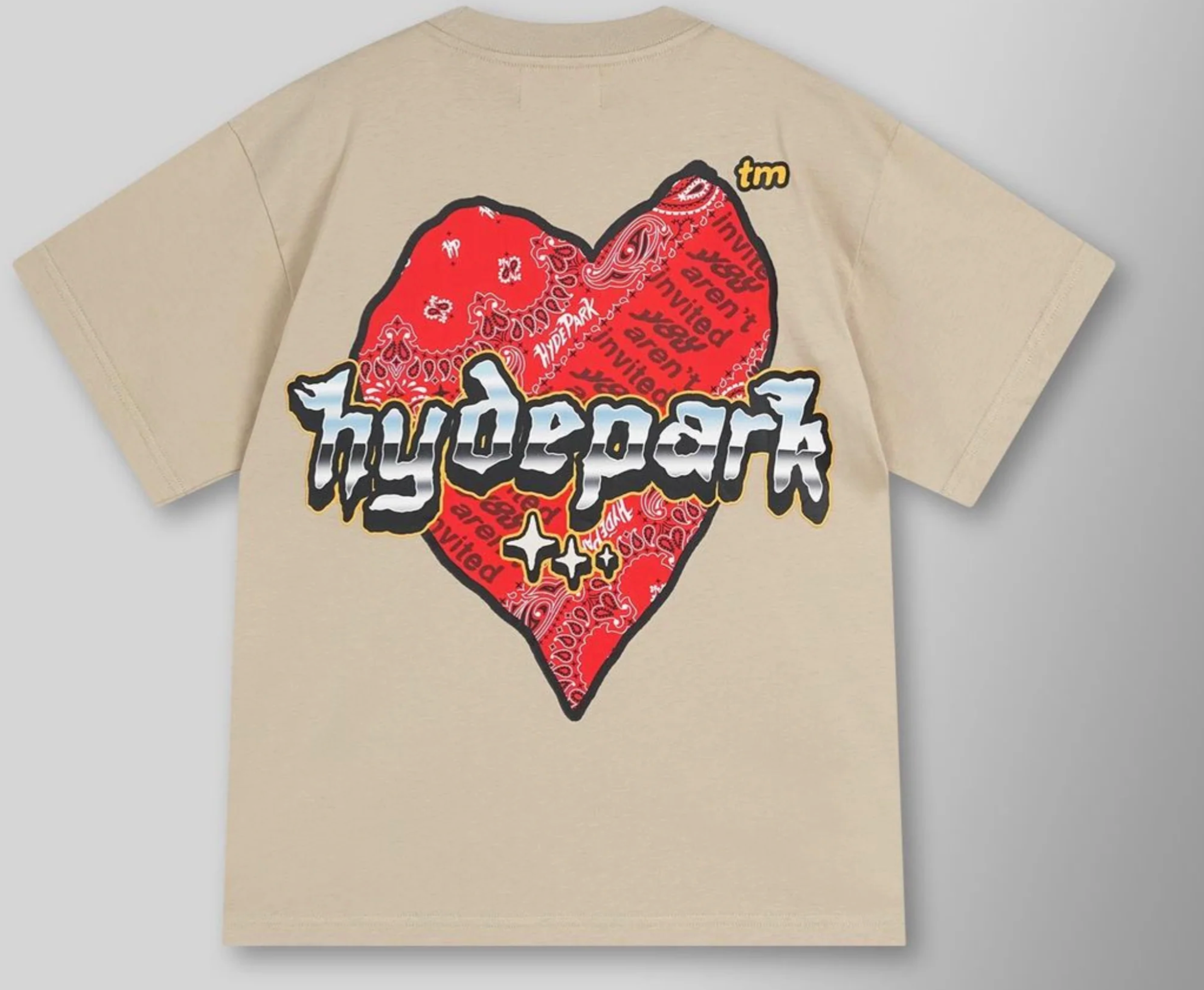 Hyde Park Slab Heart Tee - Cream
