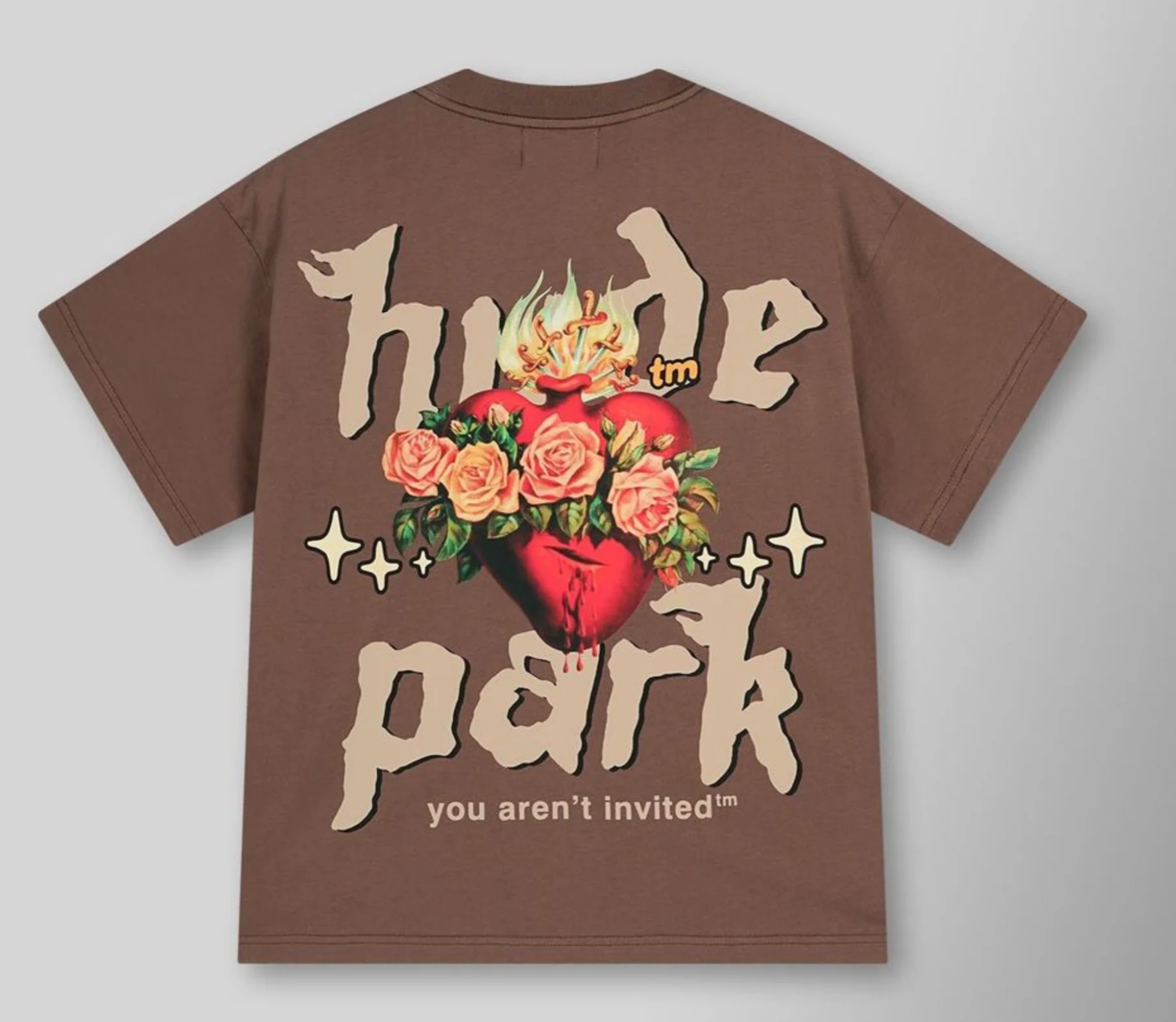 Hyde Park Sacred Heart Tee - Brown