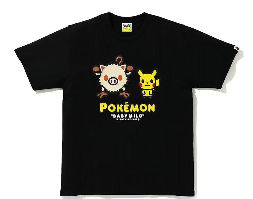 Bape x Pokemon Mankey Tee #2 Black