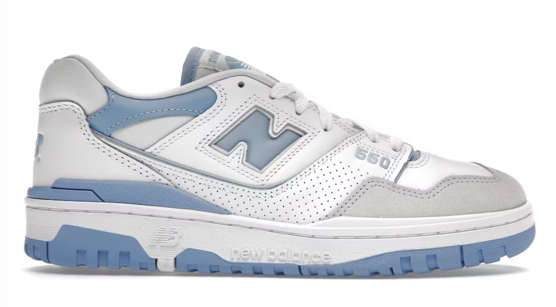 New Balance 550 White Blue Haze Rain Cloud