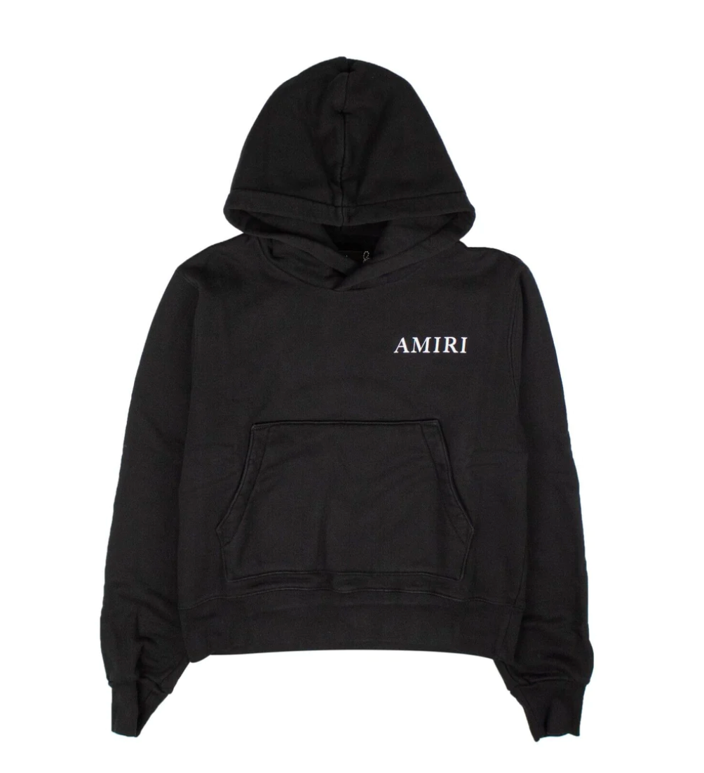 Amiri Black Psych Fitted Hoodie