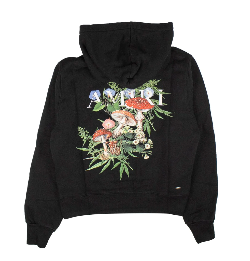 Amiri Black Psych Fitted Hoodie