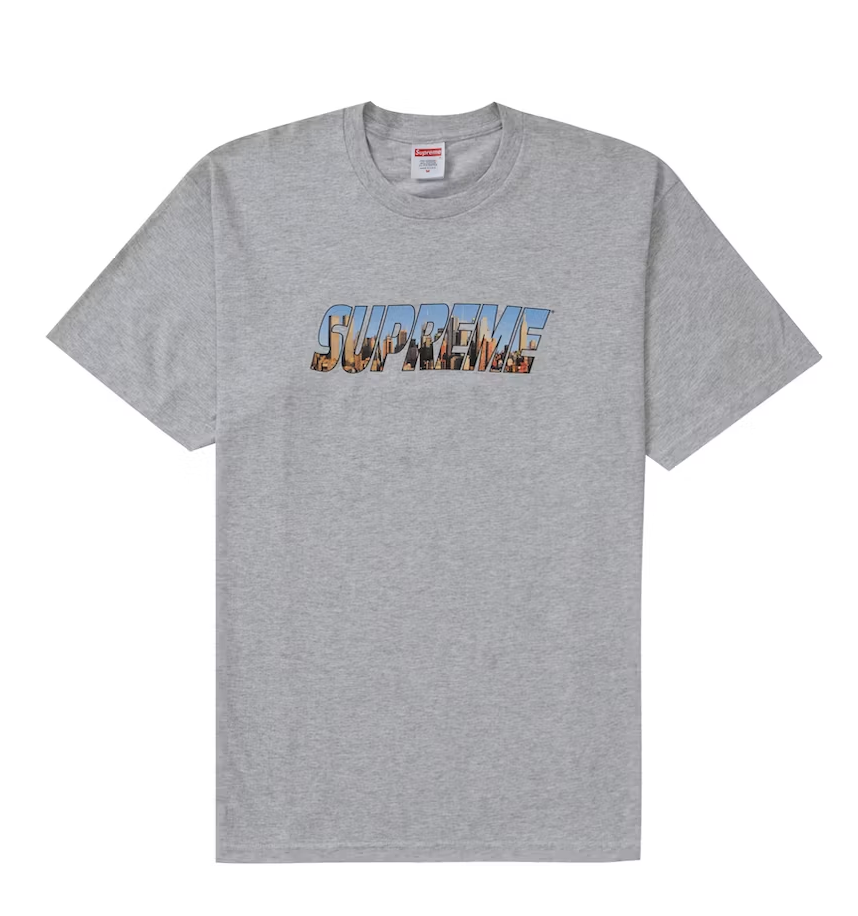 Supreme Gotham Tee Ash Grey
