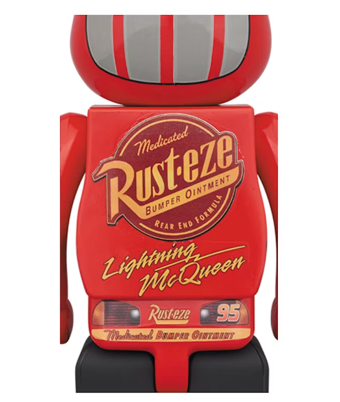 Bearbrick x Disney Pixar Lightning McQueen 1000% Red