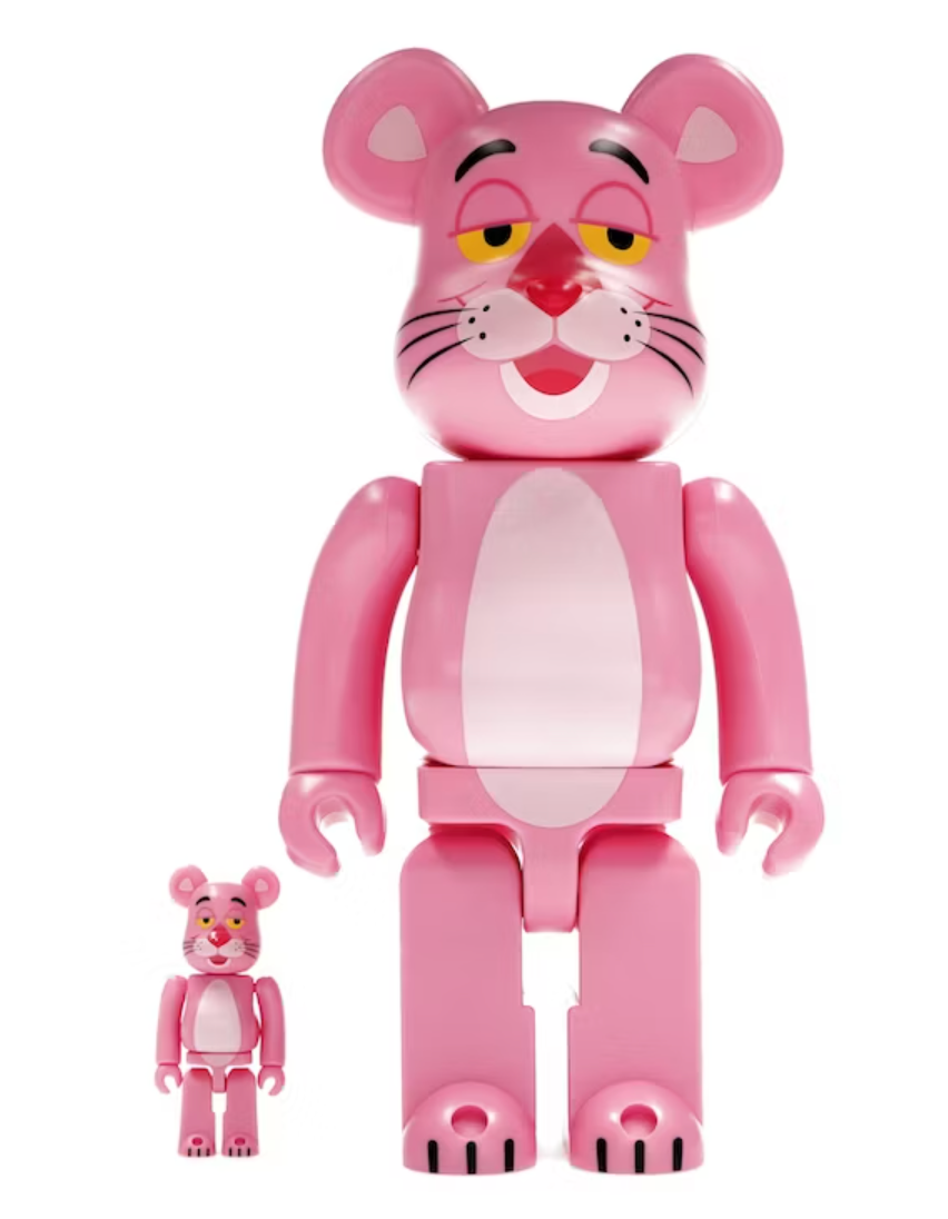 Bearbrick Pink Panther 100% & 400% Set