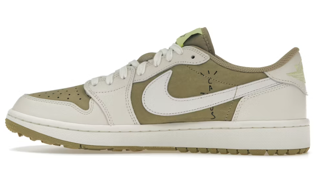 Air Jordan 1 Retro Low Golf Travis Scott Neutral Olive