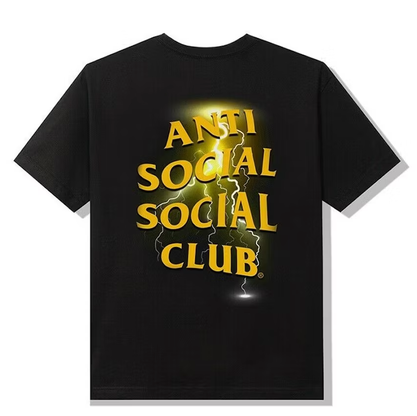 Anti Social Social Club Twista Tee Black Yellow