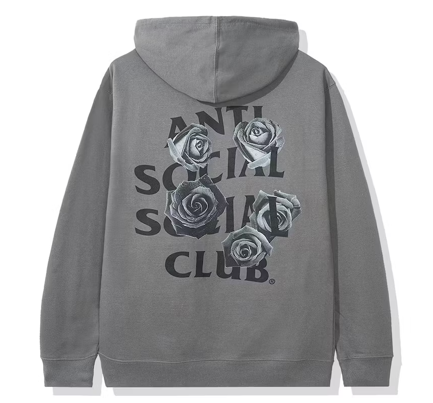 Anti Social Social Club Grey Bat Emoji Hoodie