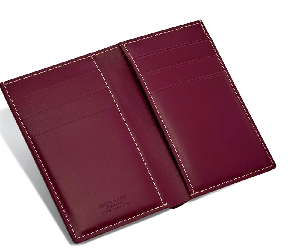 Goyard Saint Pierre Card Holder Bordeaux