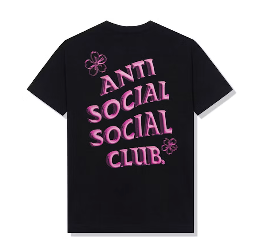 Anti Social Social Club Coral Crush T-shirt Black