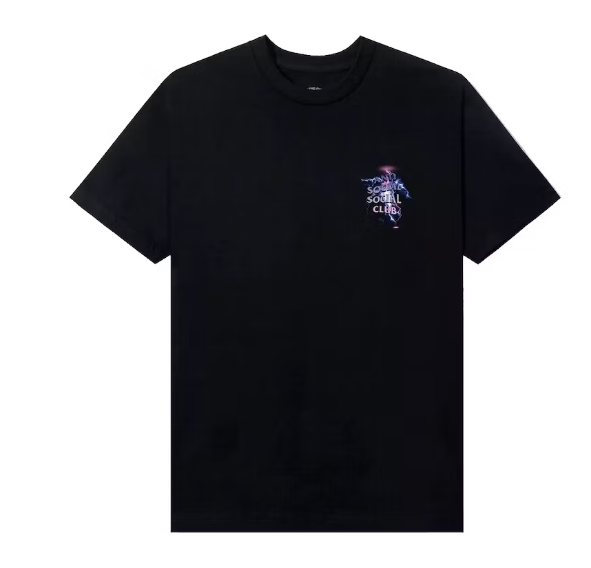 Anti Social Social Club Bolt From The Blue T-shirt Black