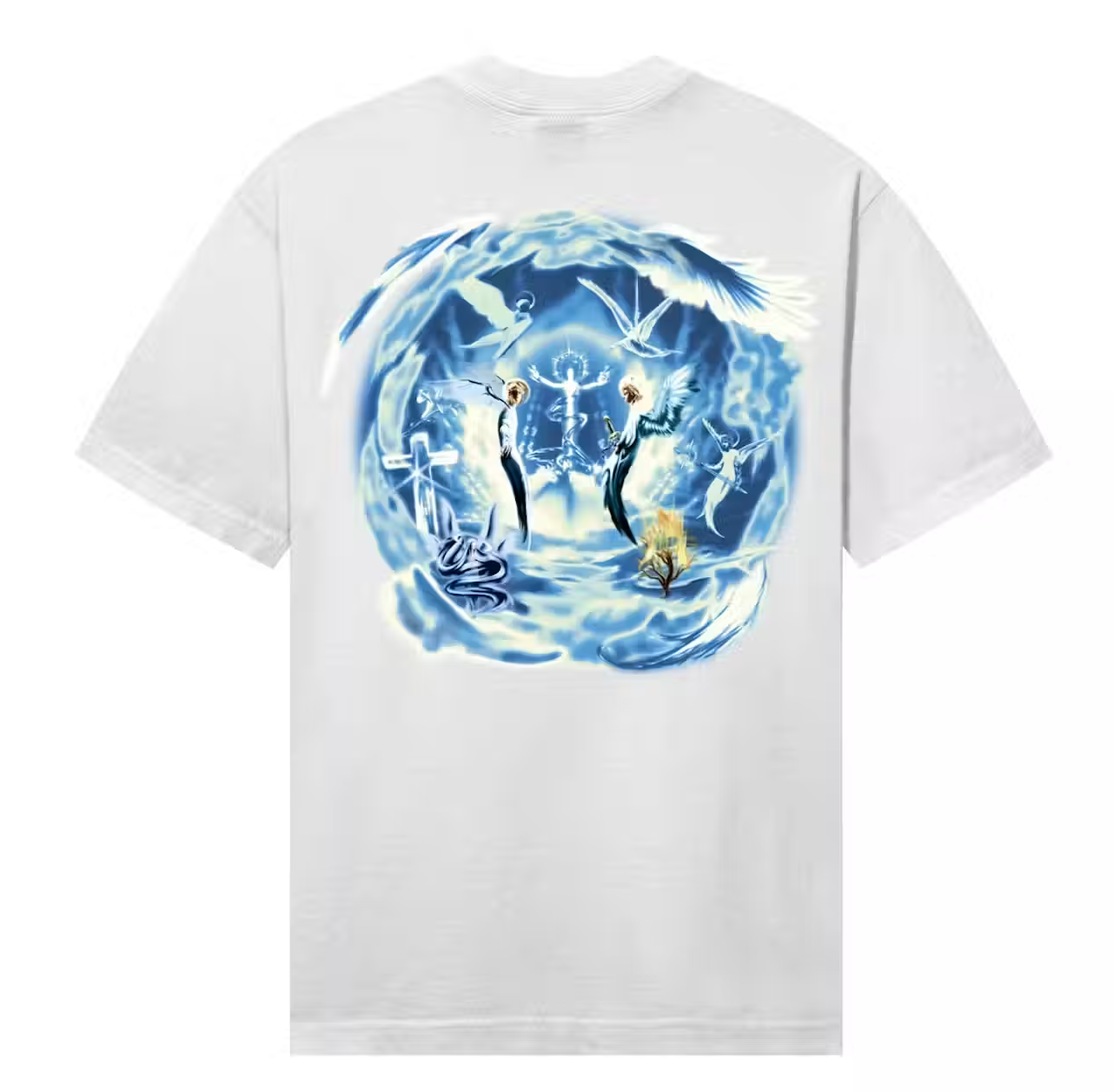 Revenge Angel Arch Logo Tee White