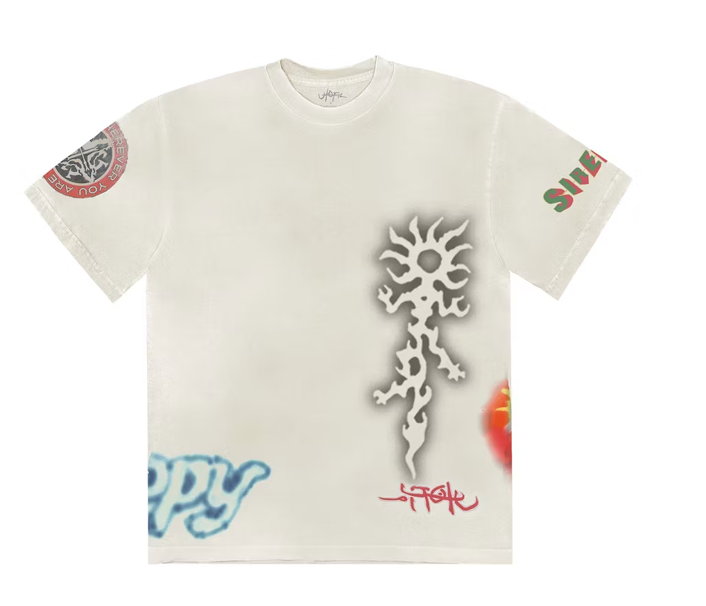 Travis Scott Siren White Tee