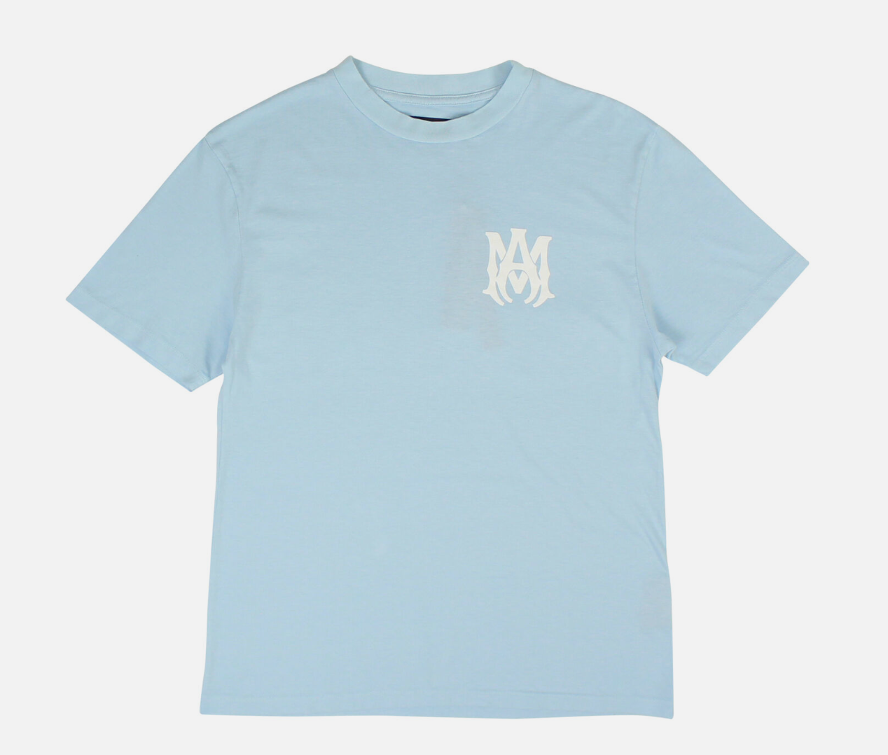 Amiri Baby Blue Logo Tee