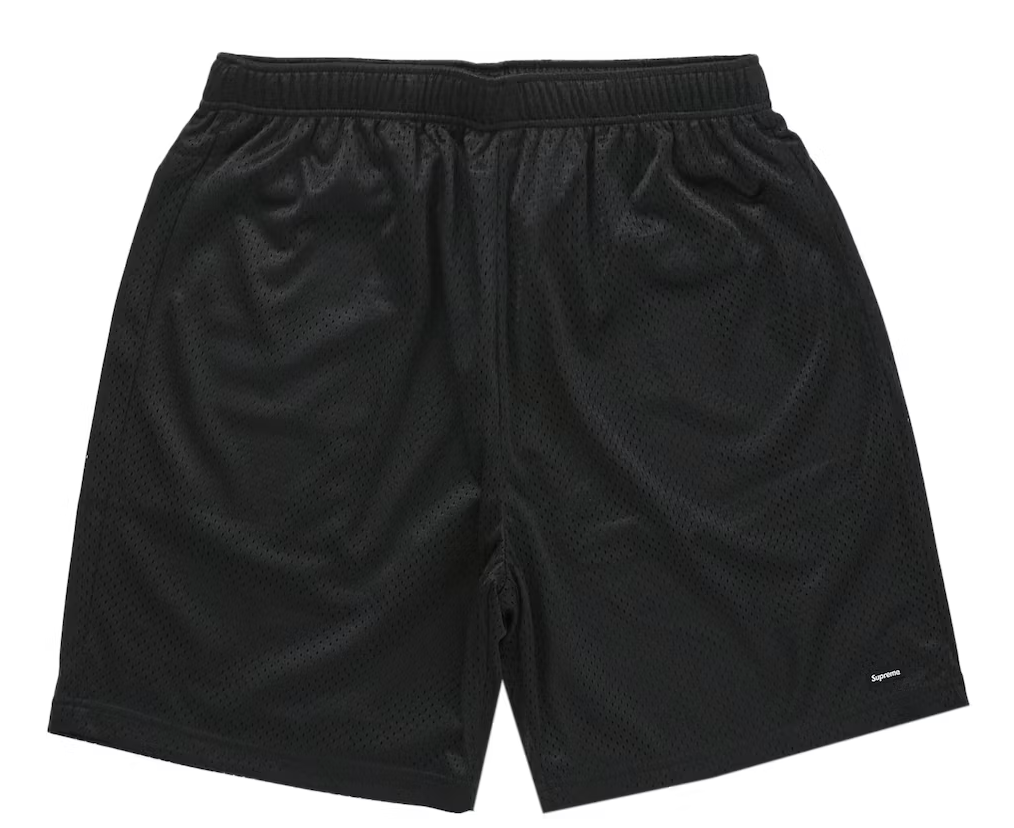 Supreme Small Box Baggy Mesh Shorts Black