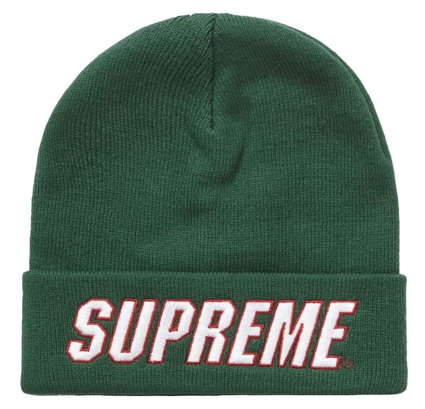 Supreme Slant Beanie Green