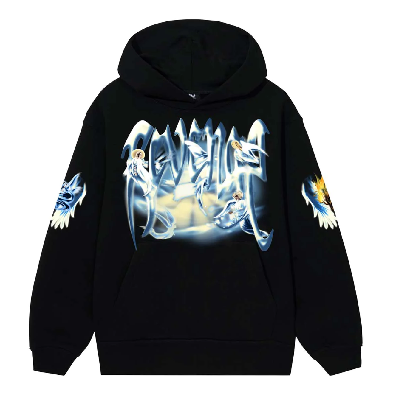 Revenge Angel Arch Logo Hoodie Black