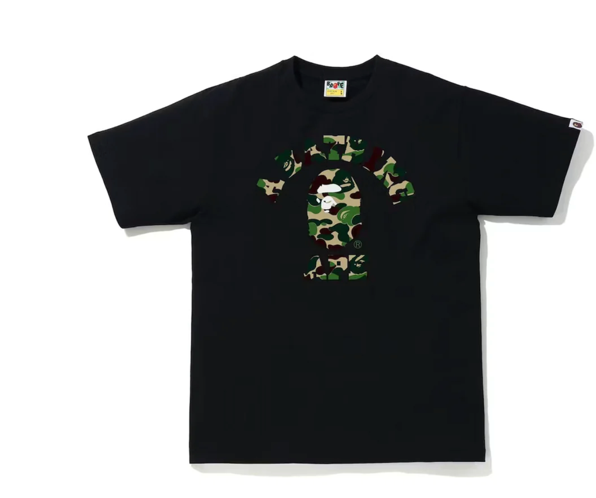 Bape ABC Camo College Tee (SS21) Black/Green