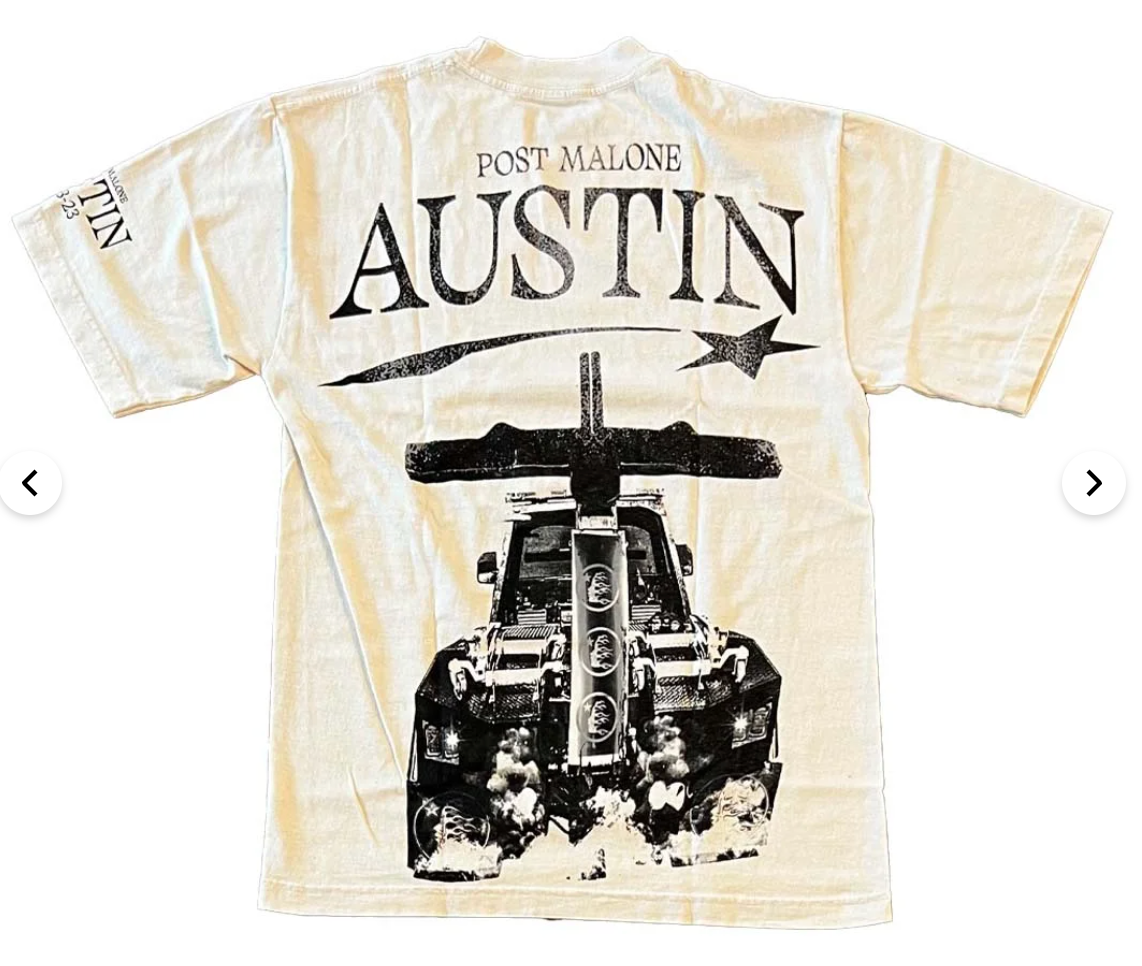Hellstar Post Malone T-Shirt Cream