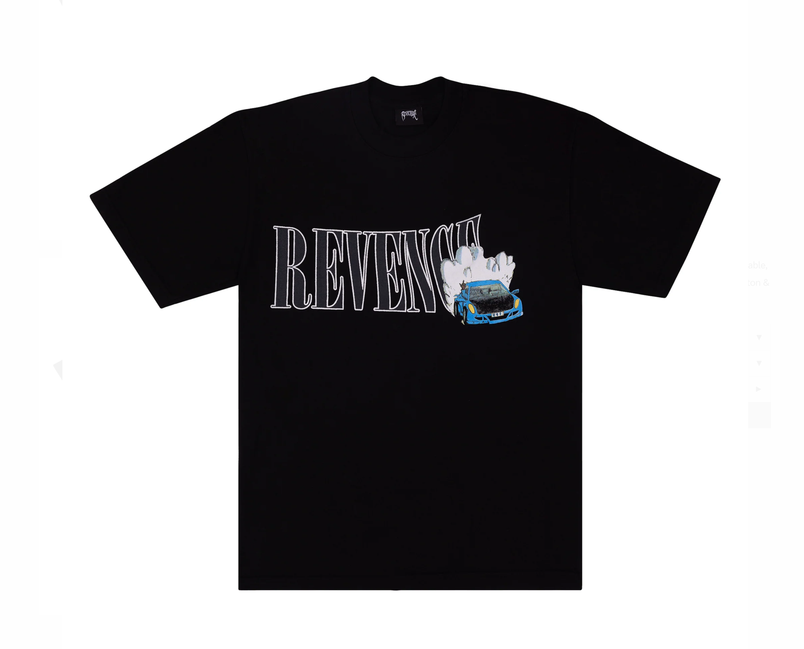 Revenge Burnout Tee Black