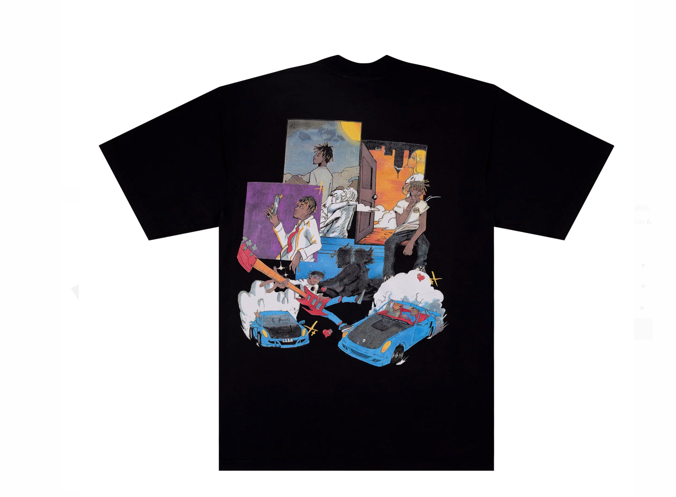 Revenge Burnout Tee Black