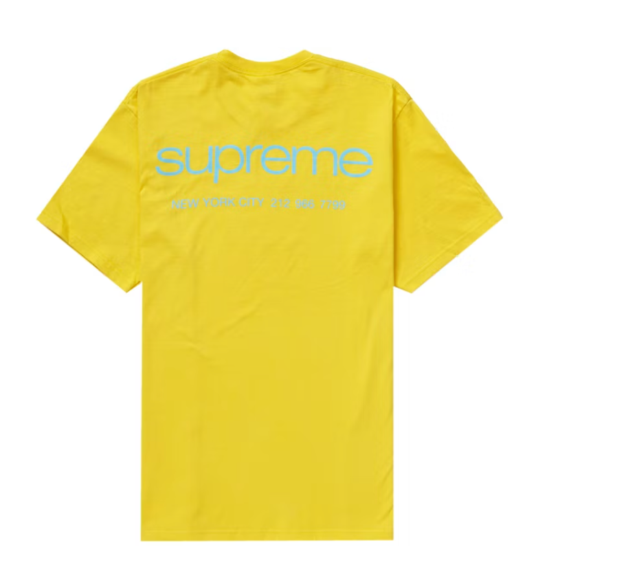 Supreme NYC Tee Yellow
