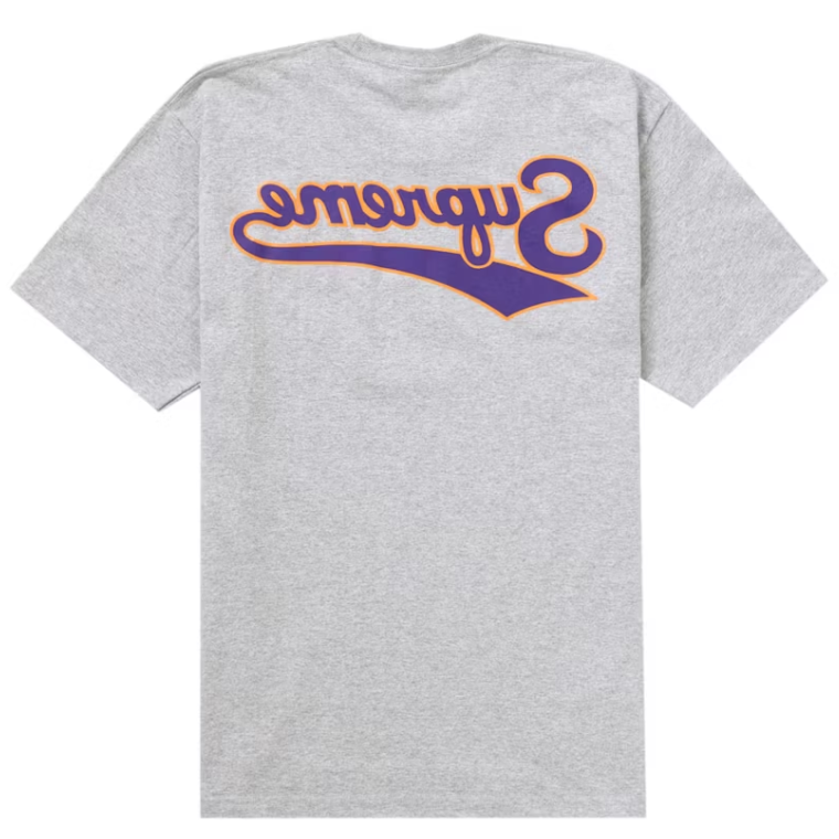 Supreme Backwards Tee Heather Grey