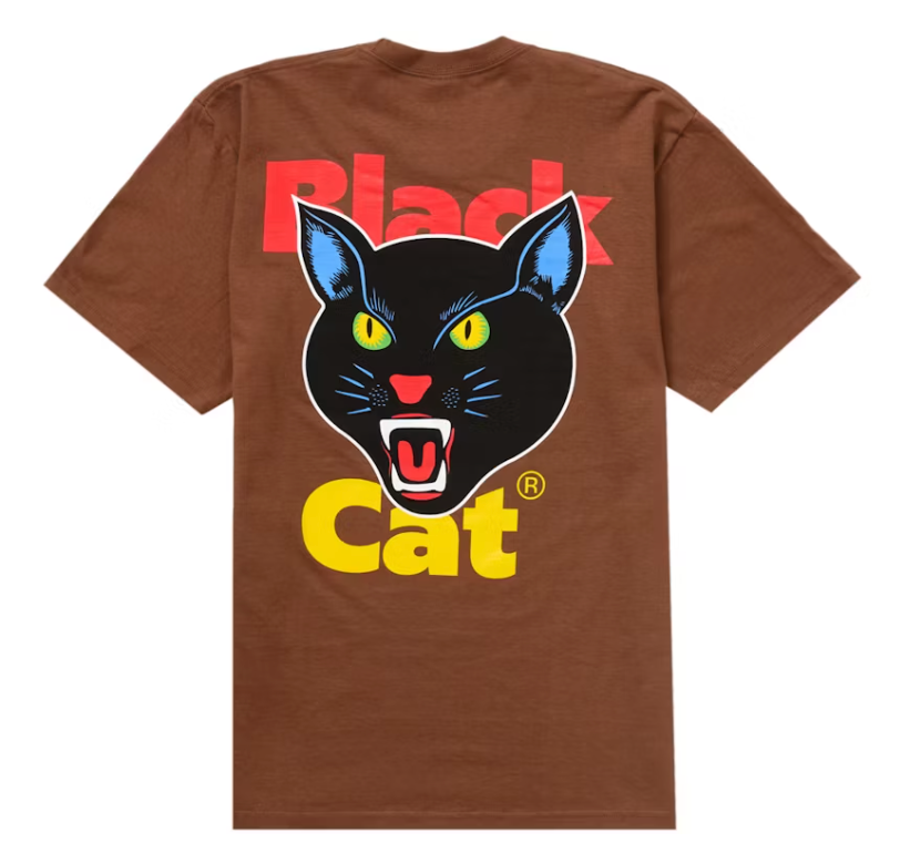Supreme Black Cat Tee (SS24) Brown