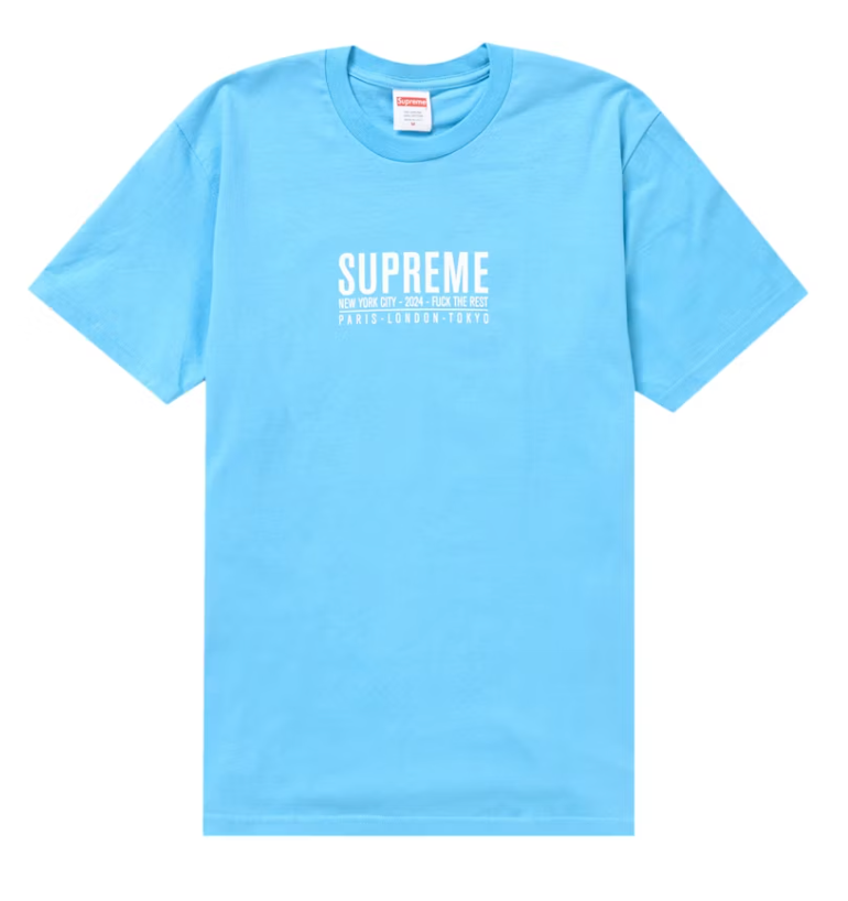 Supreme Paris Tee Bright Blue