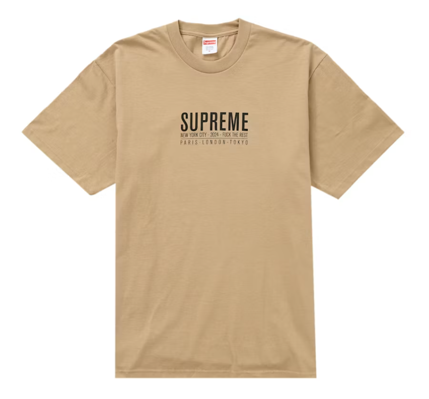 Supreme Paris Tee Khaki