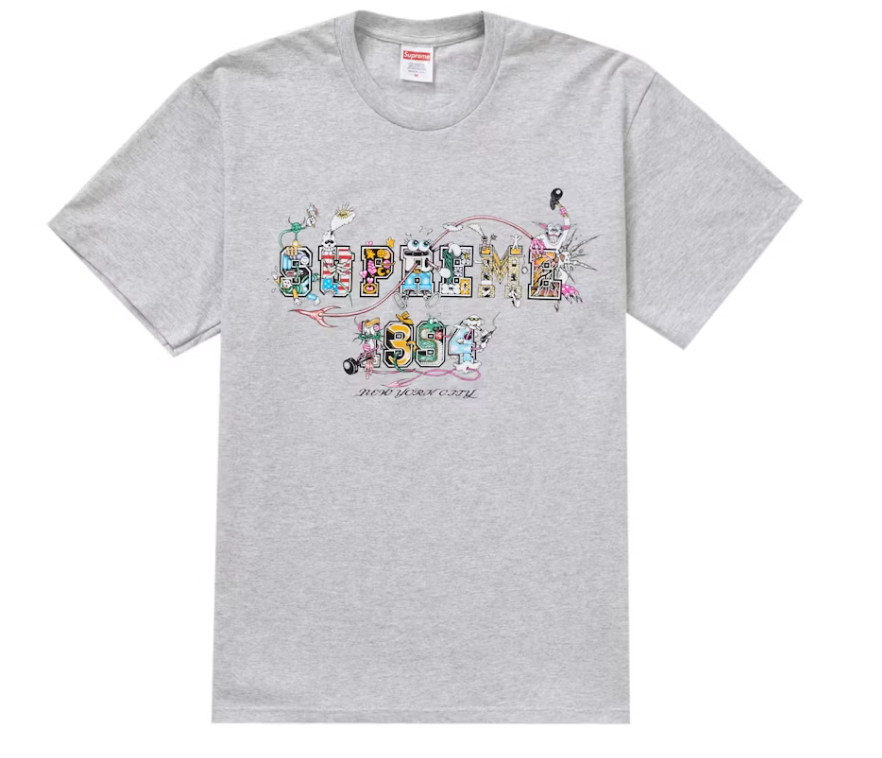 Supreme Varsity Tee Ash Grey