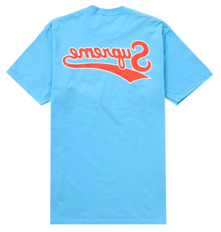 Supreme Backwards Tee Bright Blue