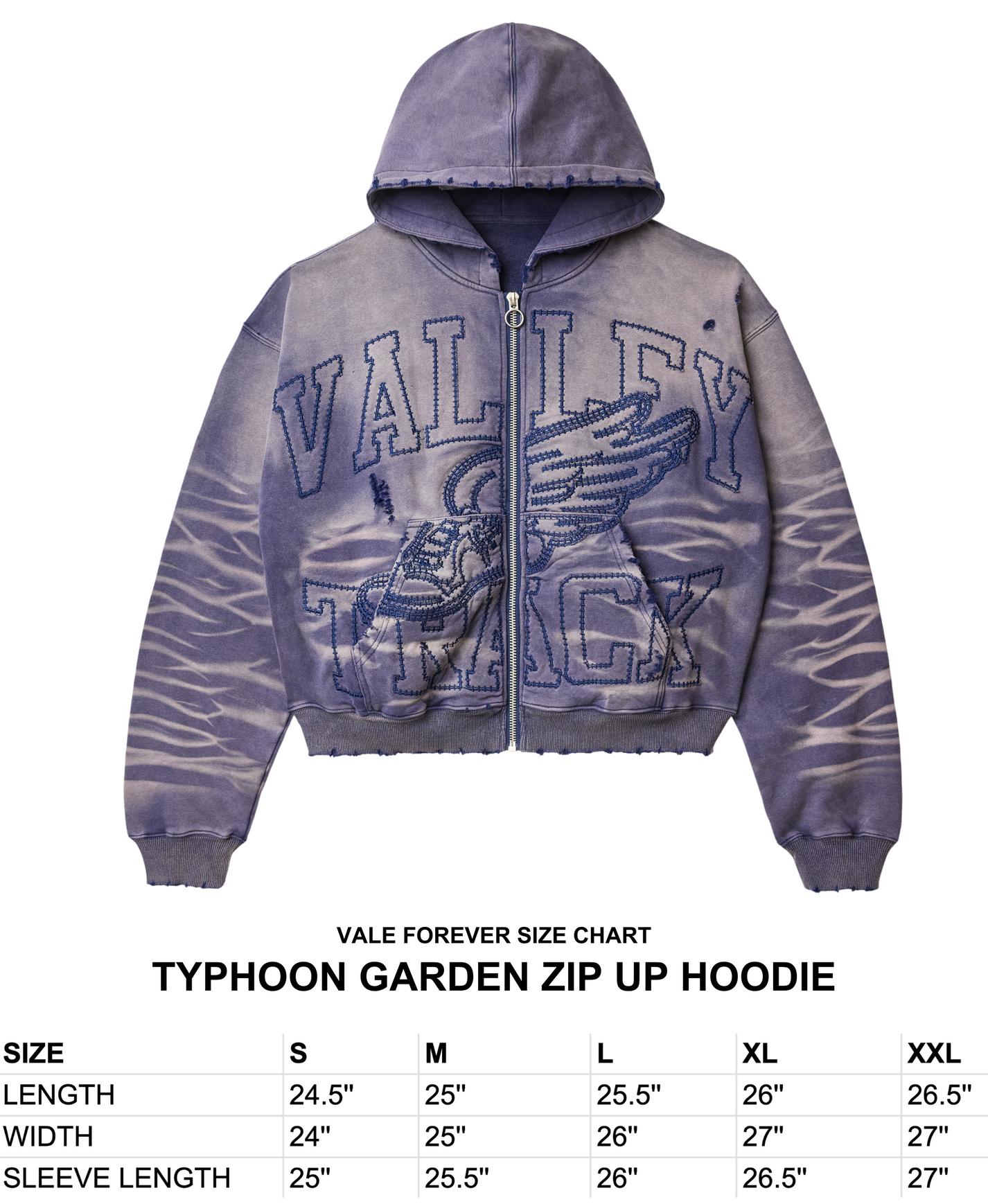 Vale Forever Typhoon Garden Zip Up Hoodie