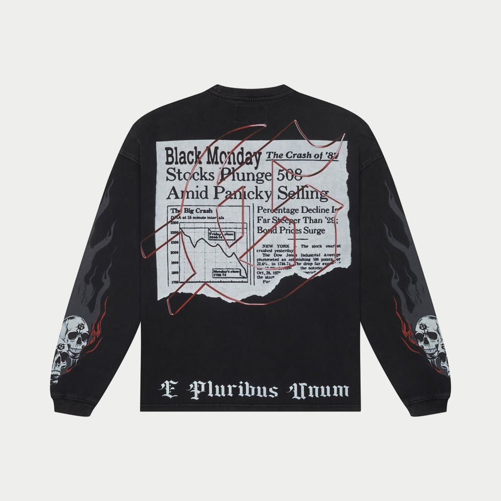 Godspeed Black Monday LS T-Shirt Black Wash