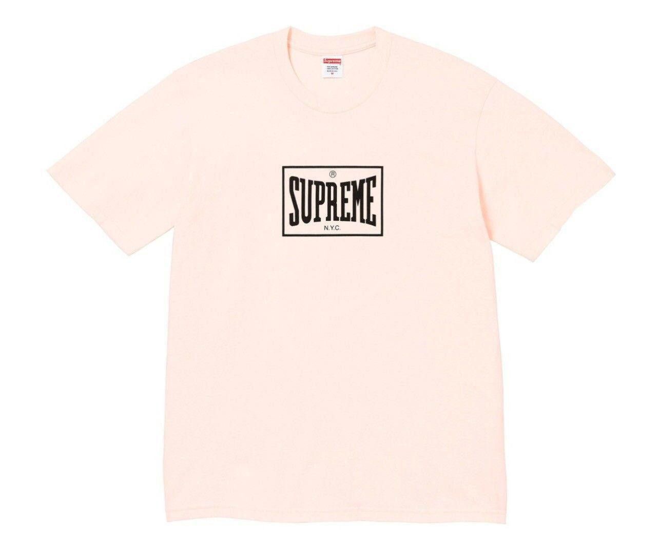 Supreme Warm Up Tee Pale Pink