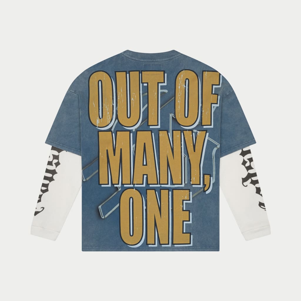Godspeed Chosen One Layered T-Shirt Blue wash