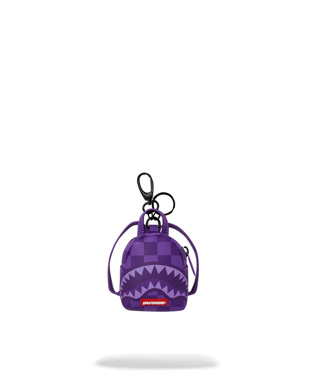 Sprayground Purple Shark In Paris Keychain