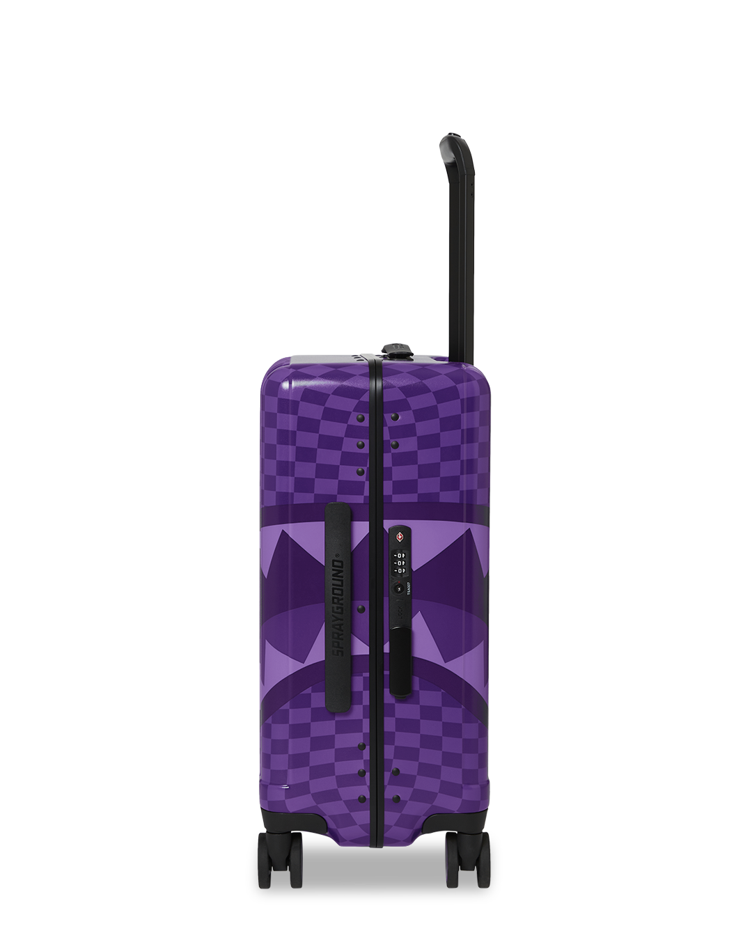Sprayground Purple Sharks In Paris Carry-On Luggage