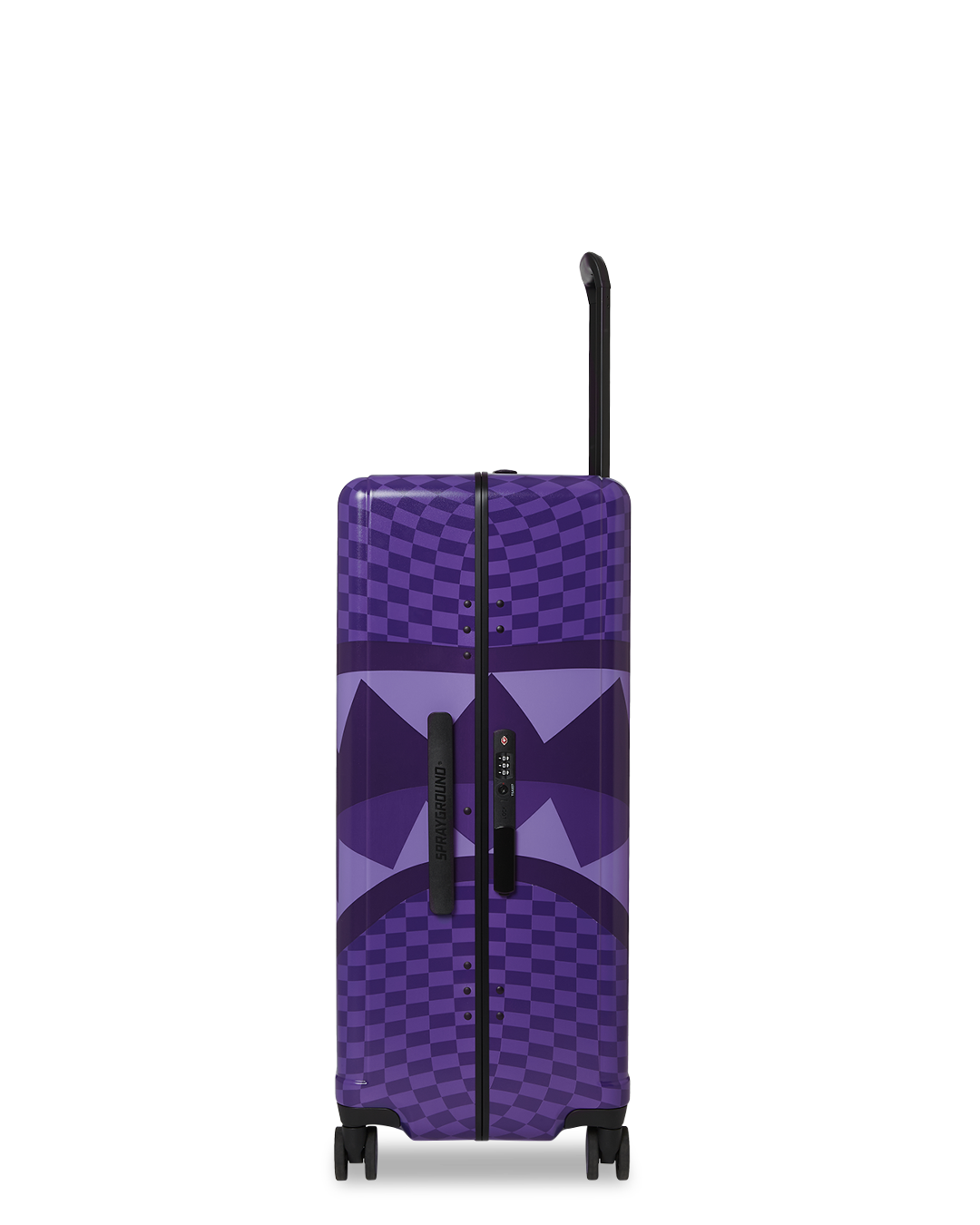 Sprayground Purple Shark In Paris Full-Size Luggage