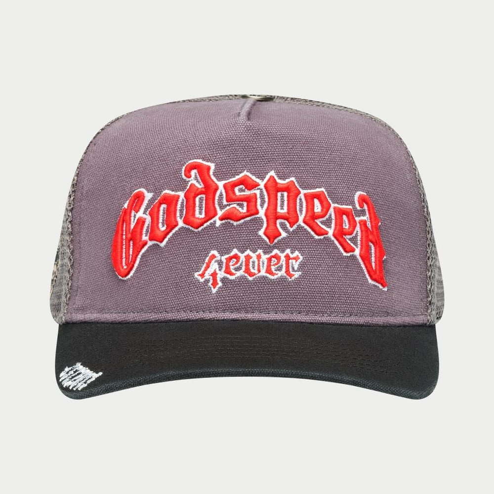 Godspeed GS Forever Trucker Hat (Grey/ Red)