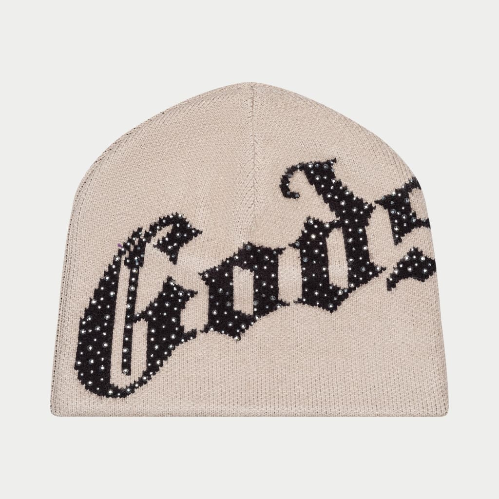 Godspeed OG Logo Studded Beanie Tan/Black