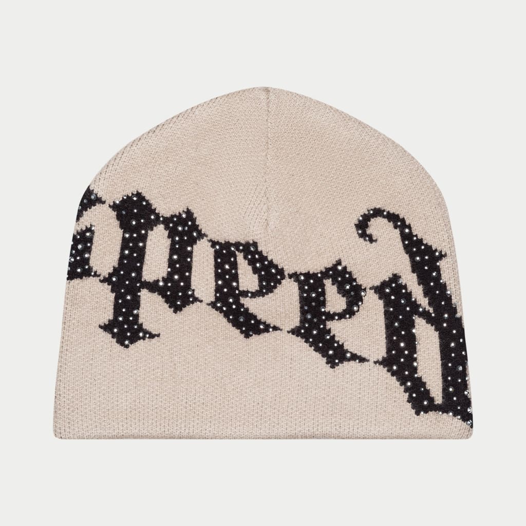 Godspeed OG Logo Studded Beanie Tan/Black