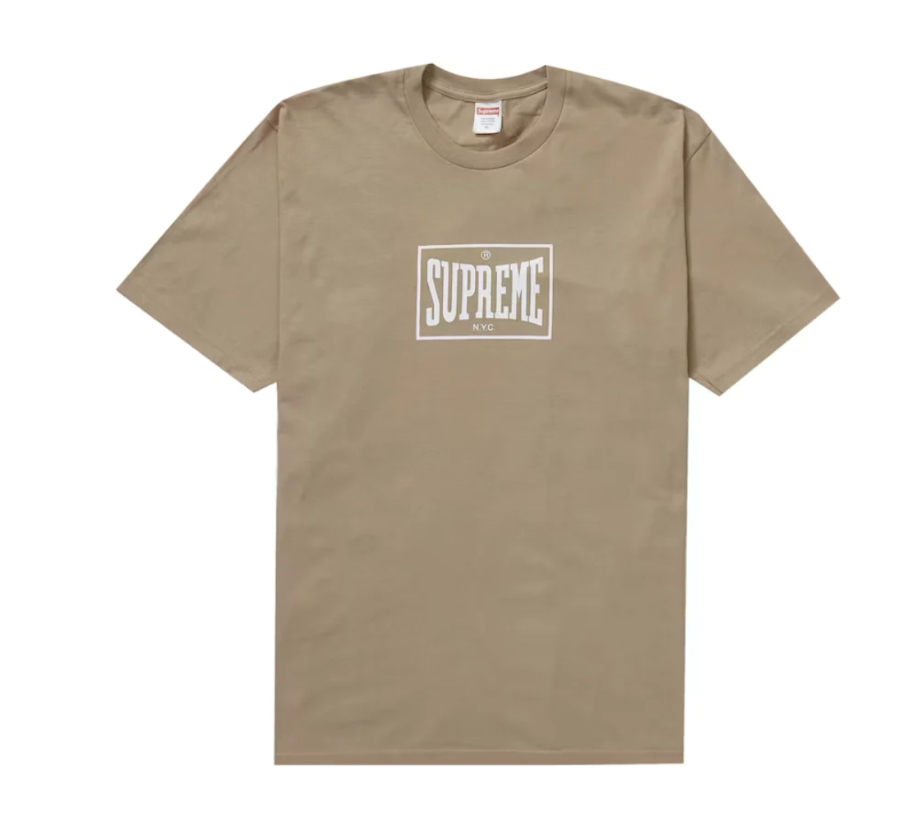 Supreme Warm Up Tee Khaki