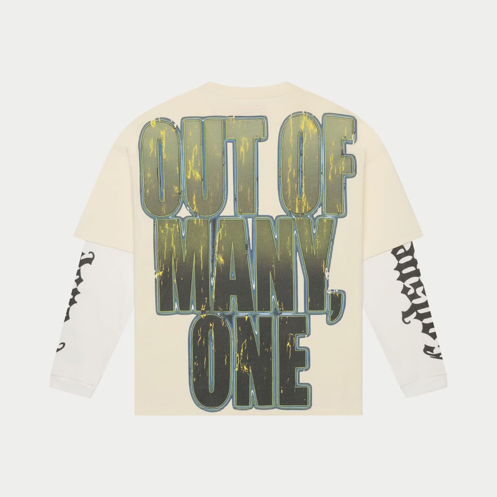 Godspeed Sunset Drift Layered T-Shirt Bone