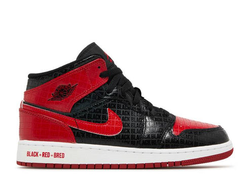 Air Jordan 1 Mid Bred Text (GS)