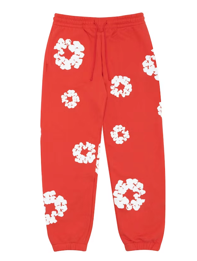 Denim Tears Cotton Wreath Sweatpant Red