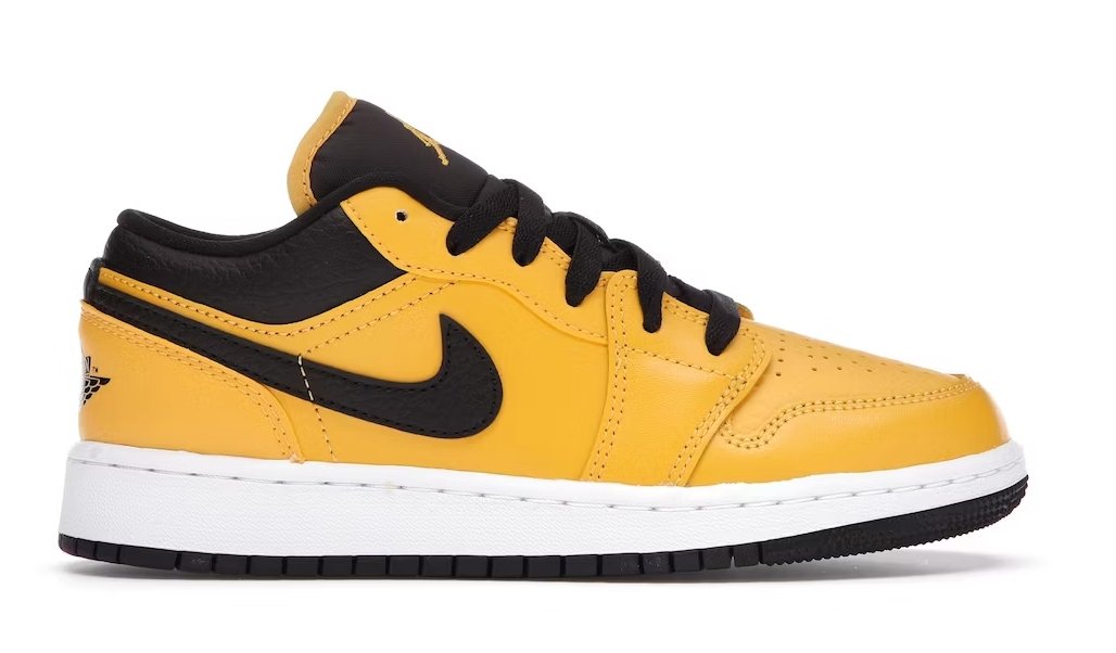 Air Jordan 1 Low University Gold Black (GS) - Verified Sneaker Boutique Wellington